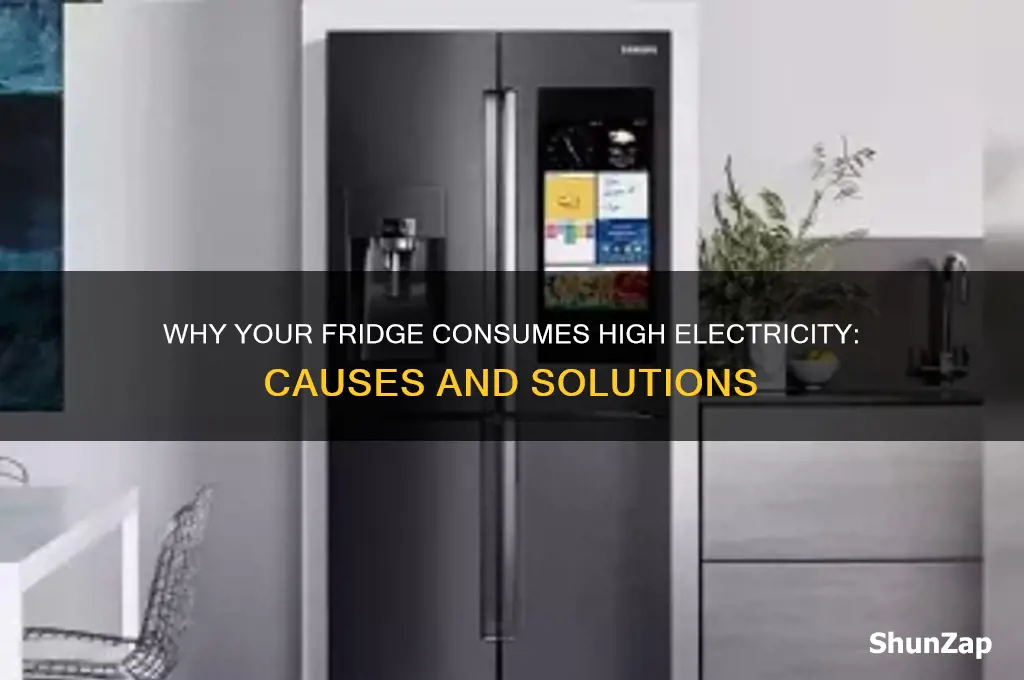 why does my fridge use a lot of electricity