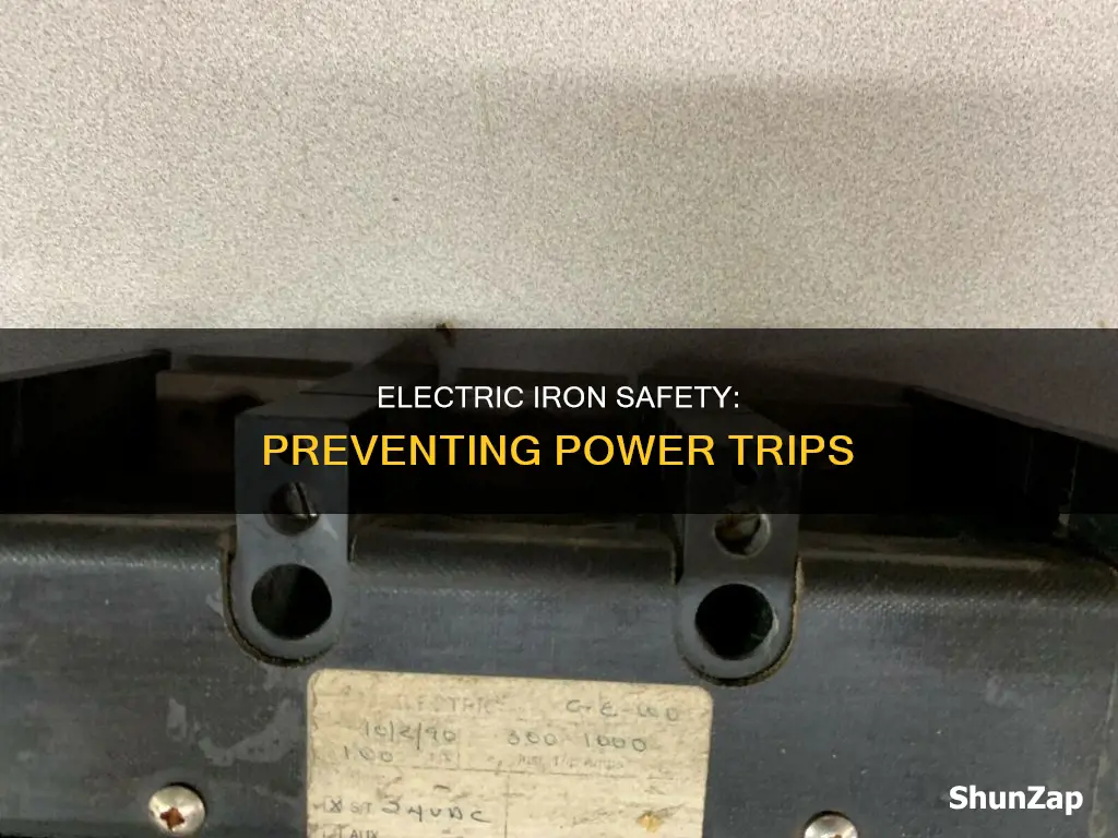 why does my iron trip my electric