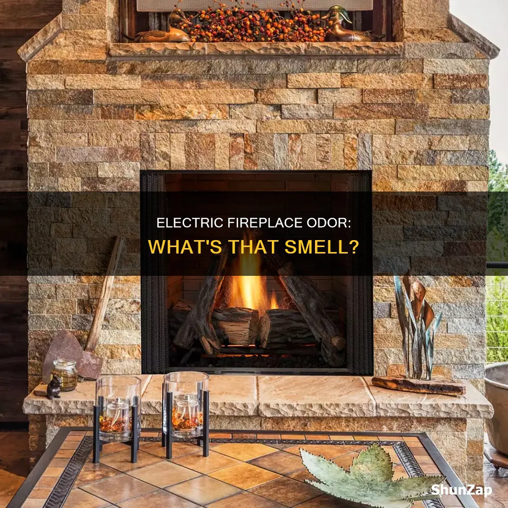 why does my new electric fireplace smell