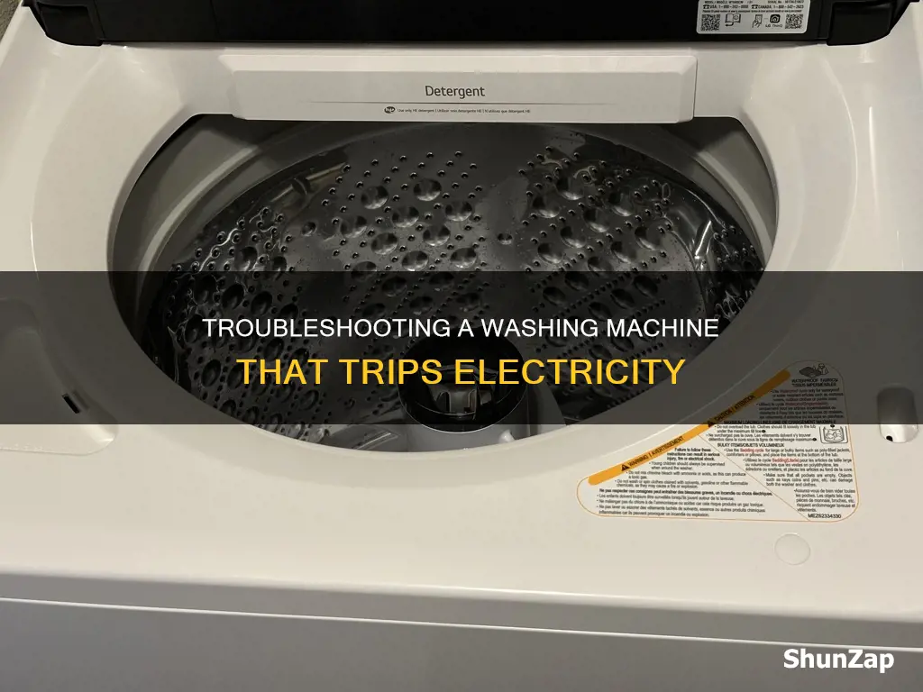 why does my washing machine trip electric