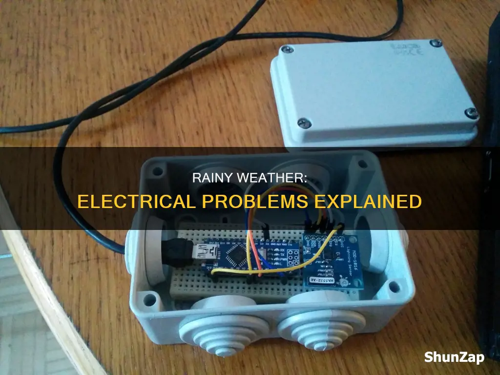 why does rainy weather cause electrical problems