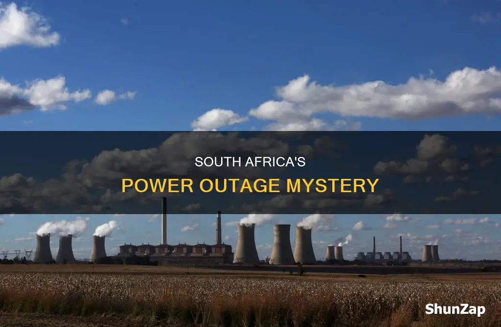 why does south africa turn off electricity