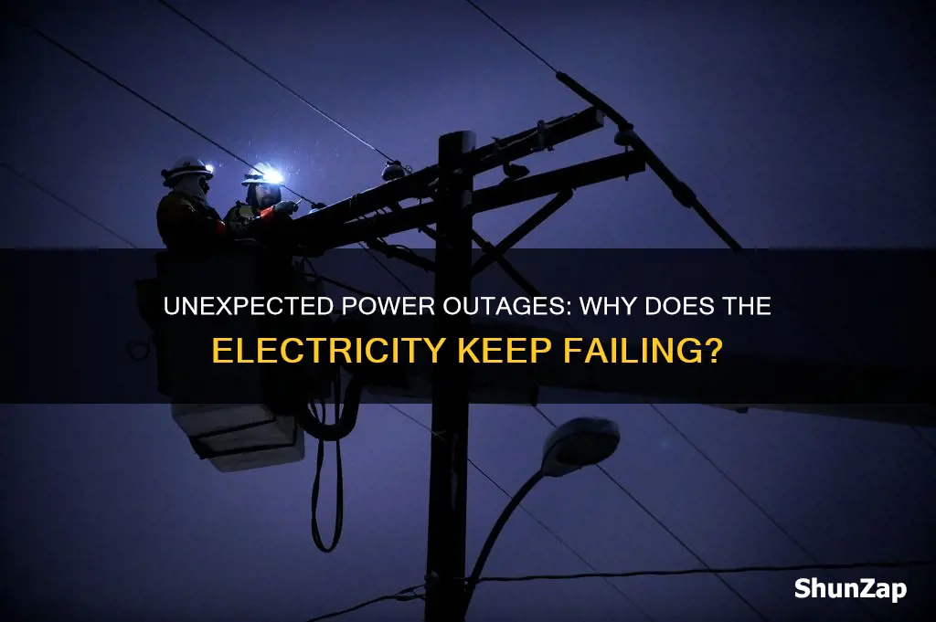 why does the electricity keep going off