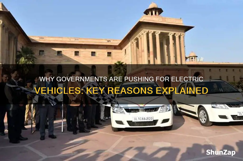 why does the government want electric cars