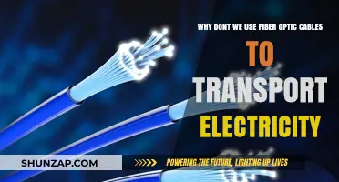 Why Fiber Optic Cables Aren't Used for Electricity Transmission