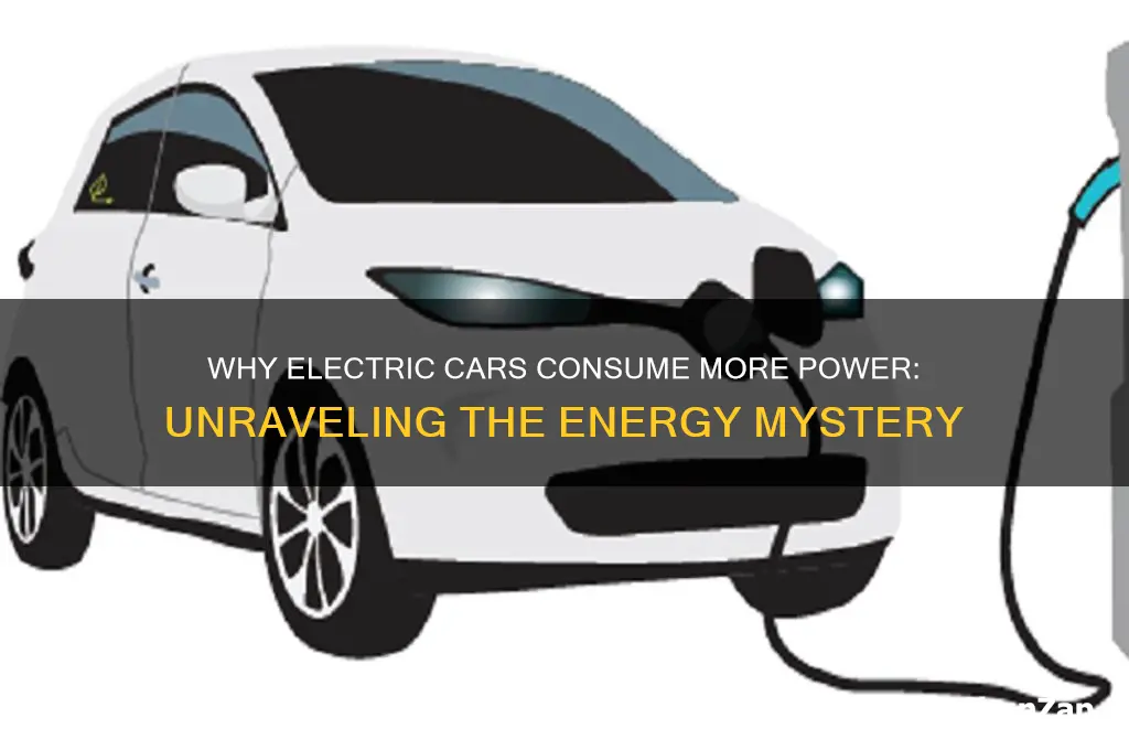 why electric cars take more power