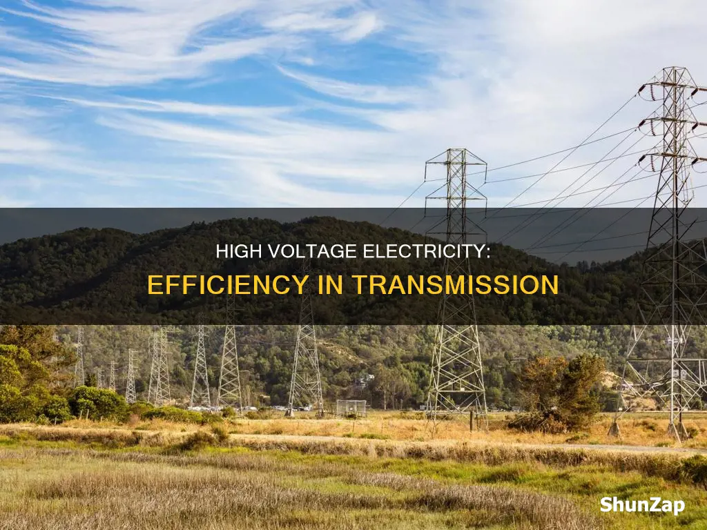 why electricity is transferred at high voltage