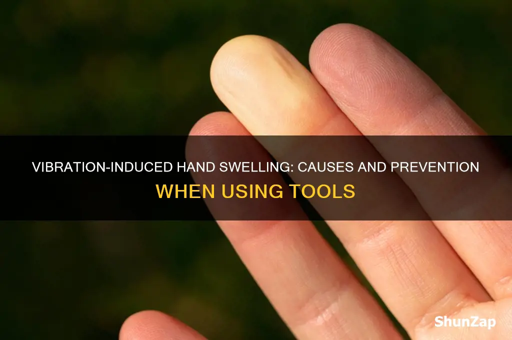 why hands swell when using electro or tools that vibrate