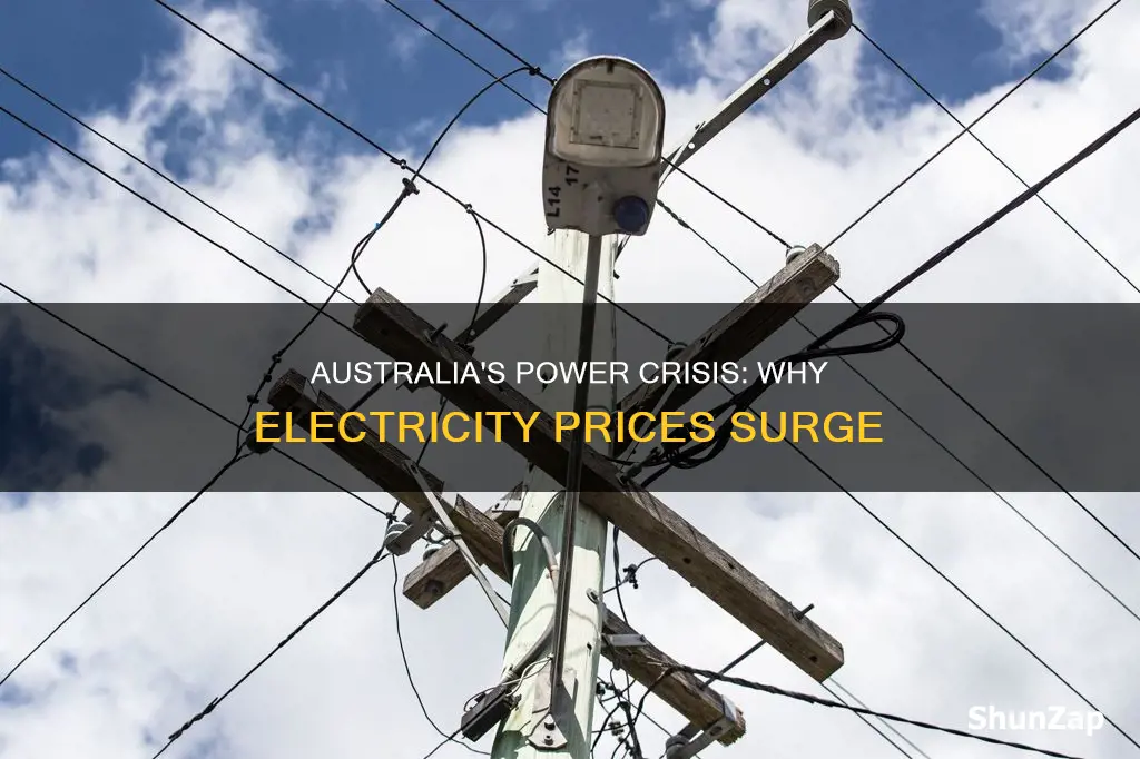 why has electricity gone up in australia