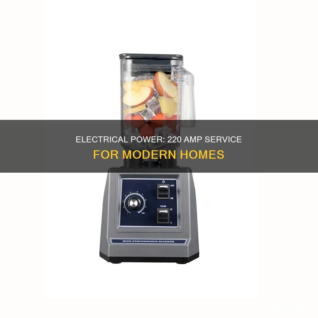 why have 220 amp electrical in house