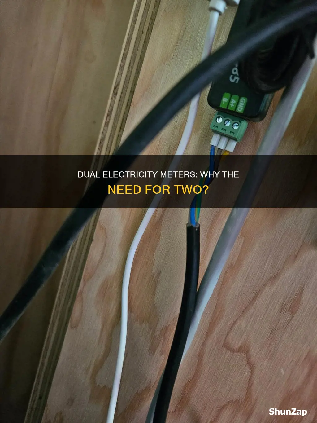 why have i got 2 electricity meters