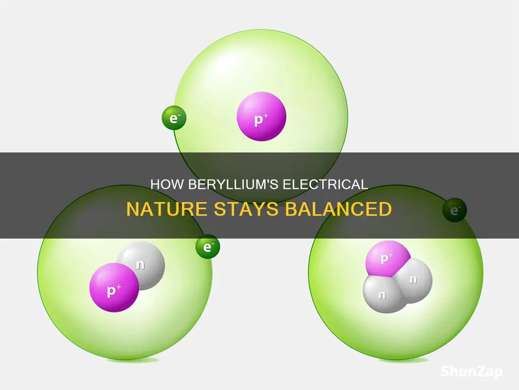 why is a beryllium atom electrically neutral