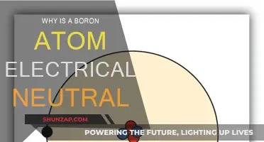 The Intriguing Electrical Neutrality of Boron Atoms