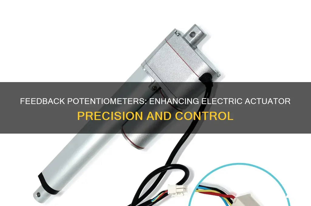 why is a feedback potentiometer used on an electric actuator