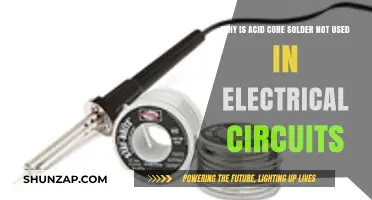 Why Acid Core Solder is Avoided in Electrical Circuit Assembly