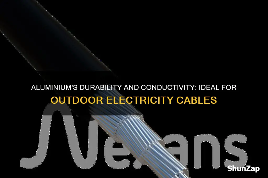 why is aluminium used for outdoor electricity cables