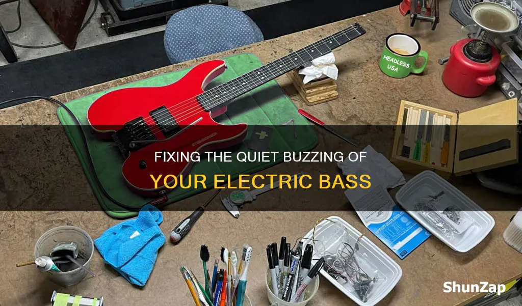 why is electric bass quiet and buzzing
