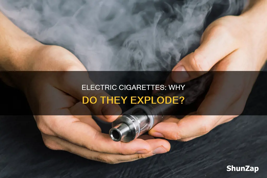 why is electric cigarettes keep blowing up