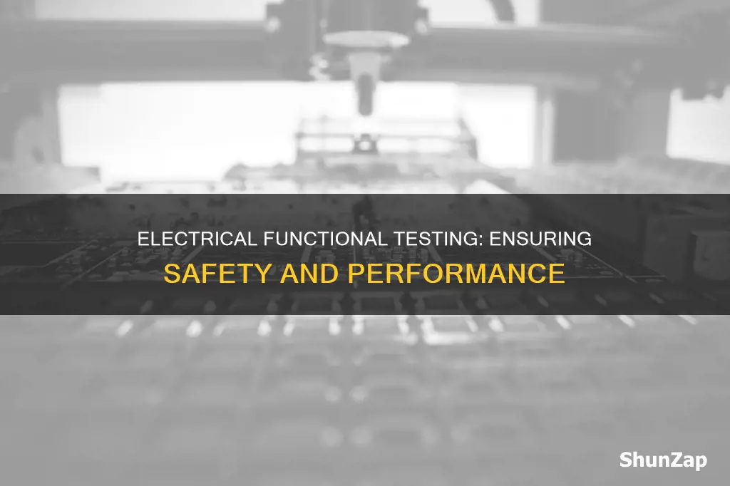 why is electrical functional testing carried out