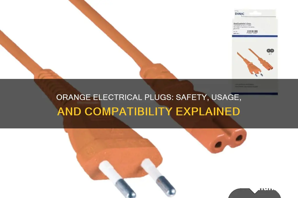 why is electrical plug orange can i use it