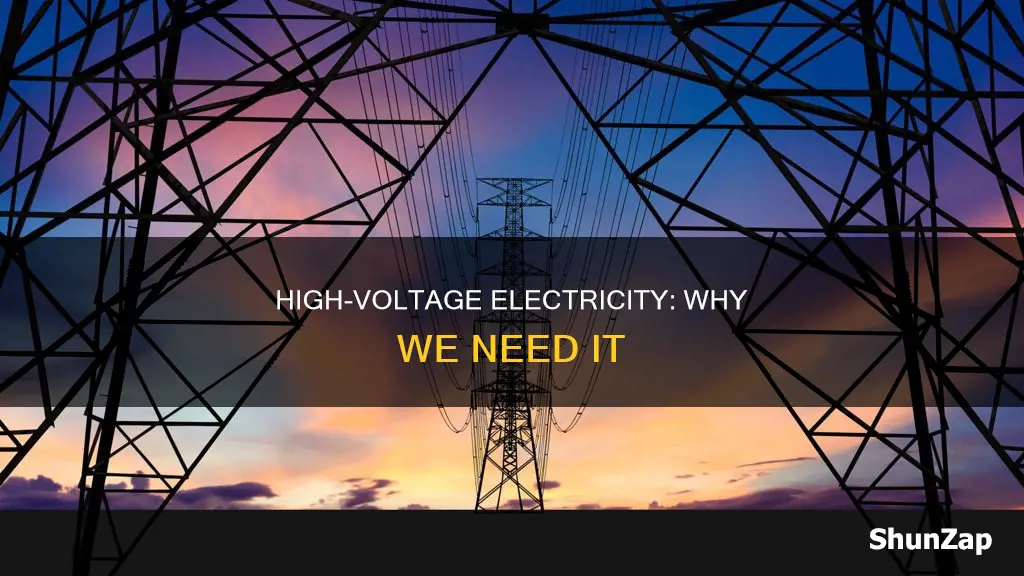 why is electricity distributed at high voltages