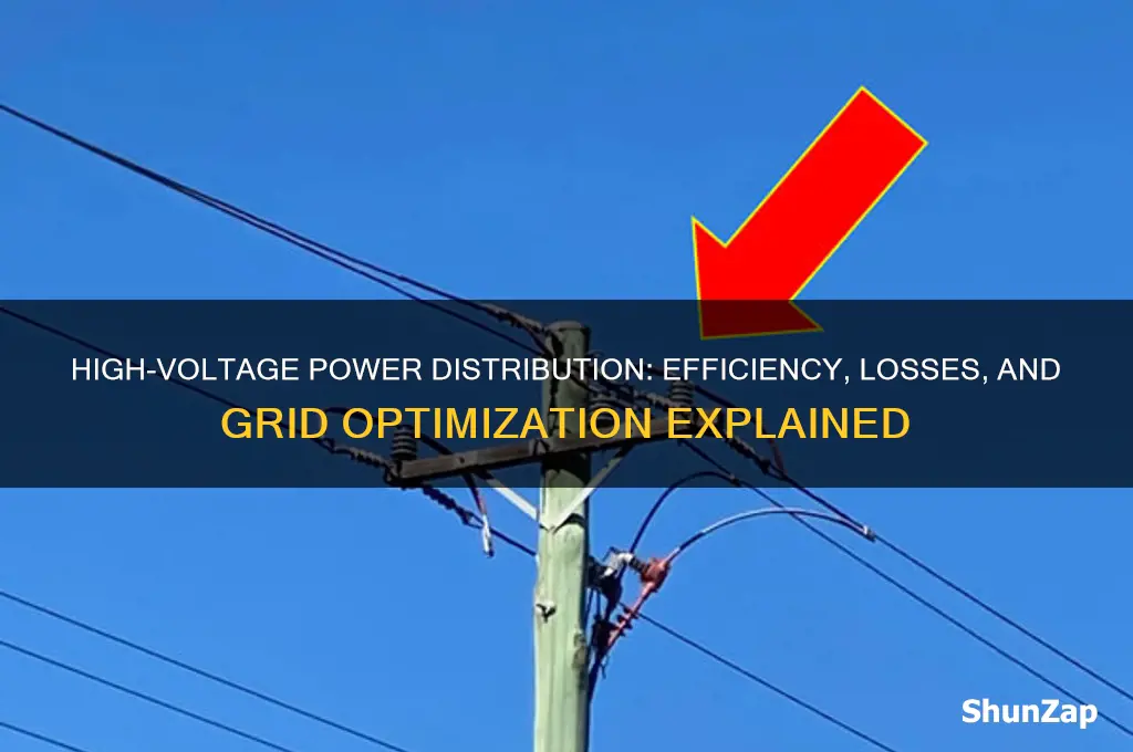 why is electricity distributed using extremely high voltages