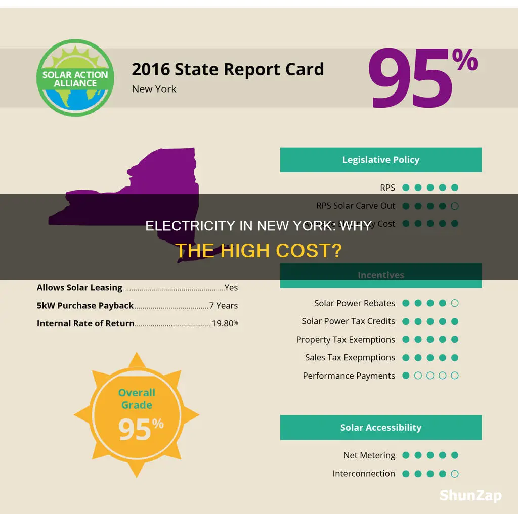 why is electricity expensive in new york