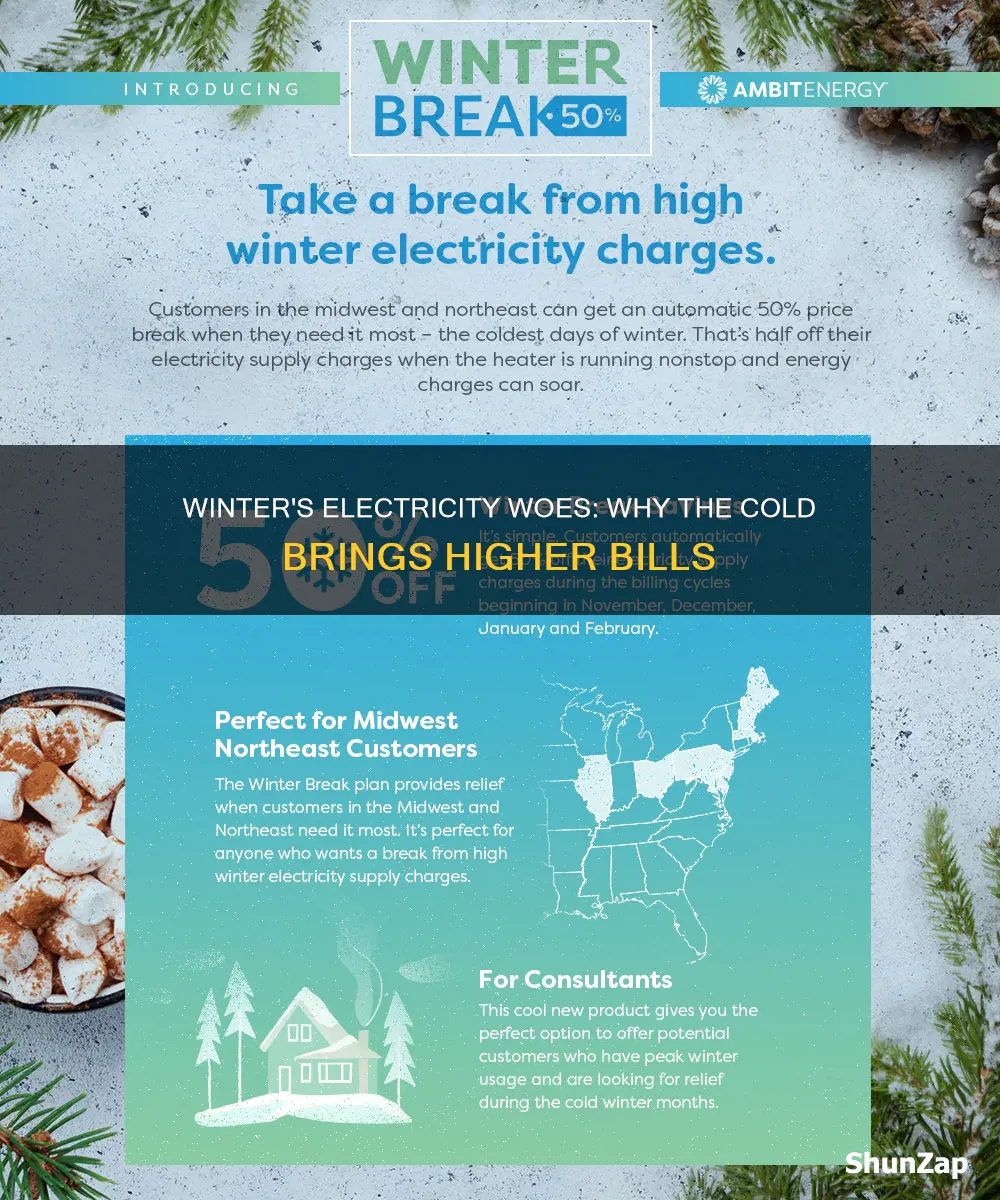 why is electricity more expensive in cold