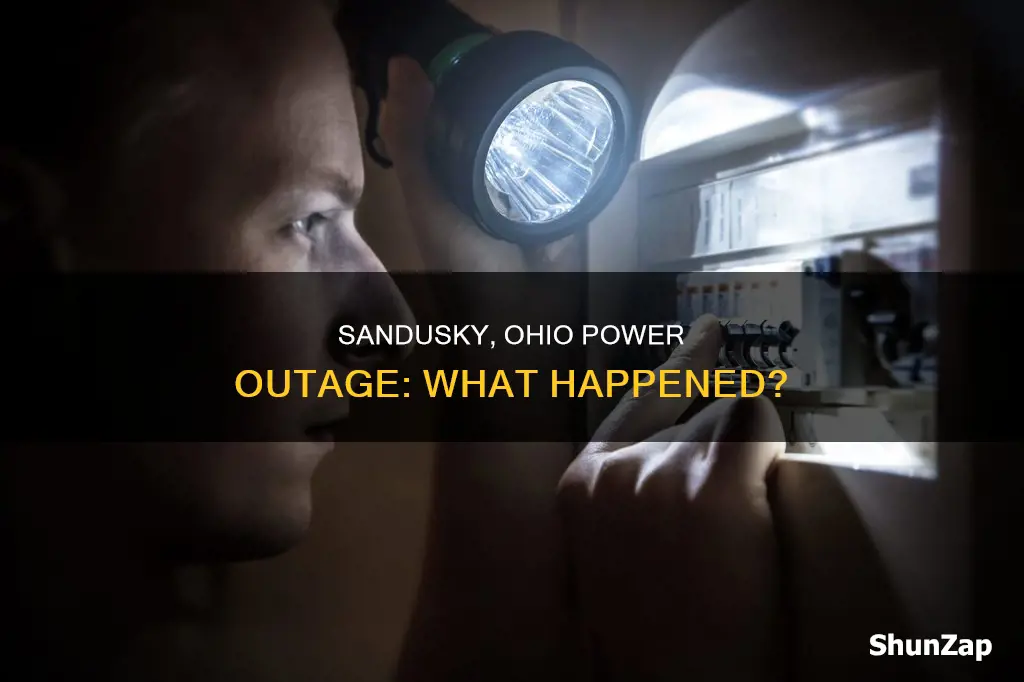 why is electricity off in sandusky ohio