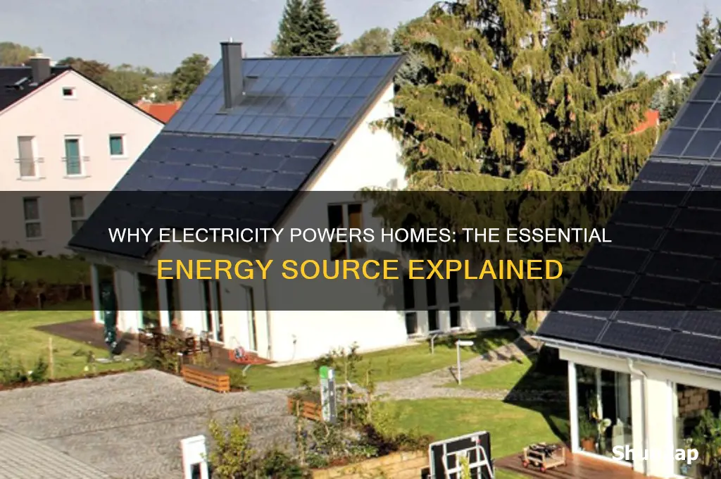 why is electricity used in homes as an energy source