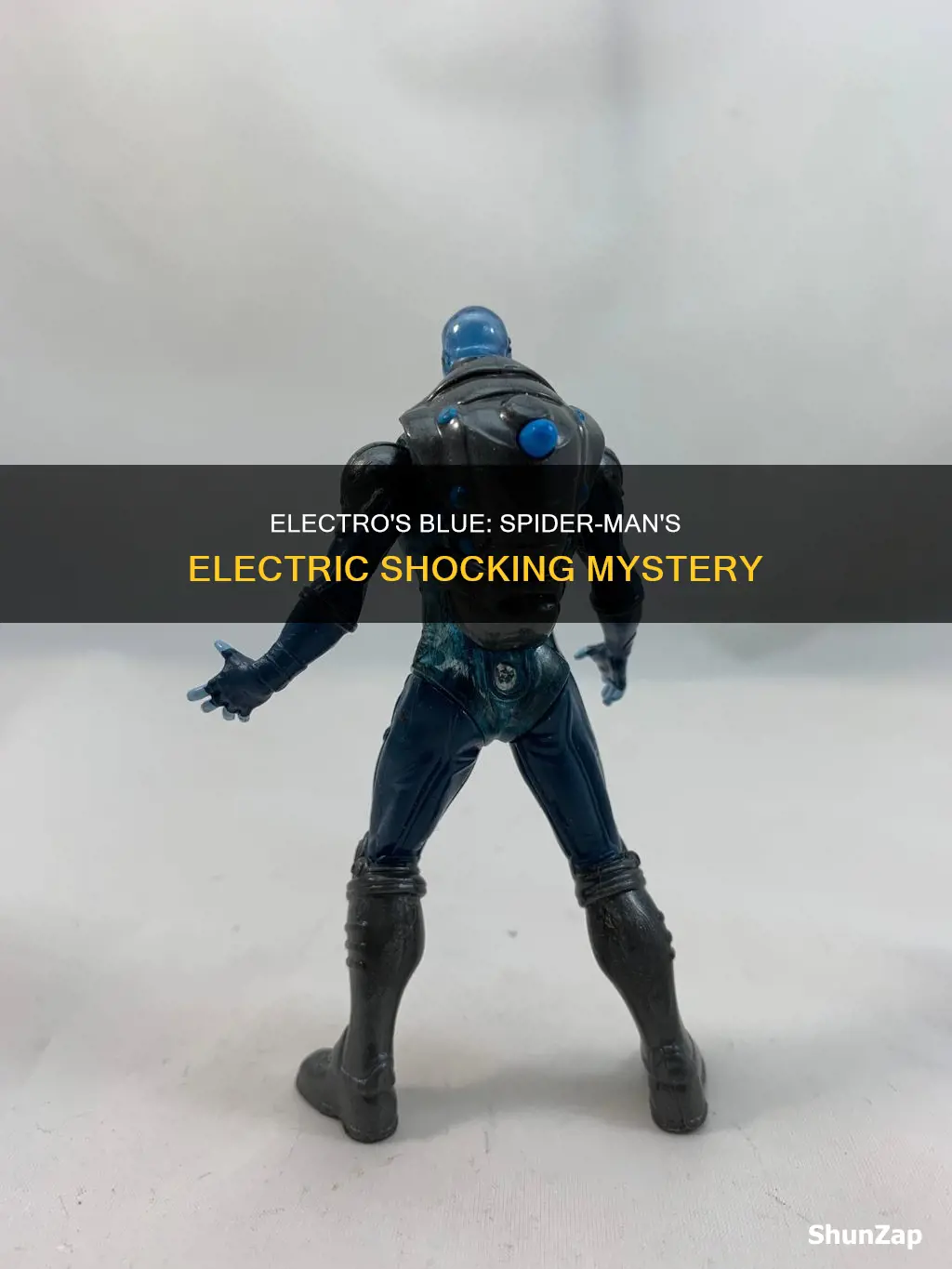 why is electro blue in spider man