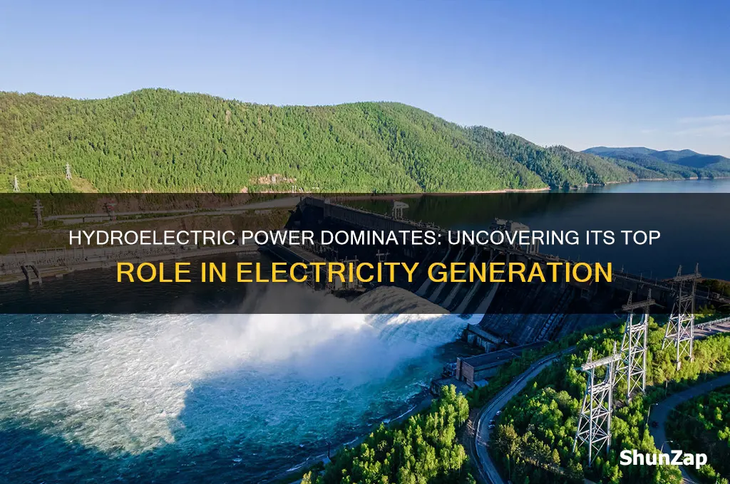 why is hydroelectric the most used for producing electricity