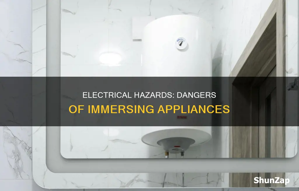 why is is bad toimmerse electrical appliances