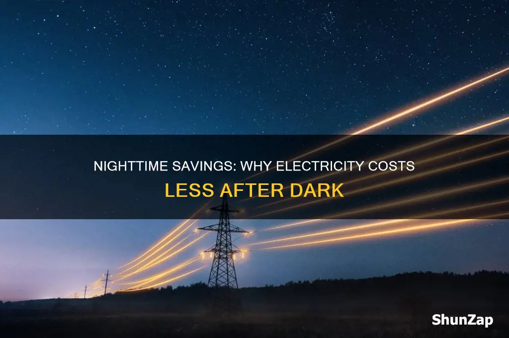 why is it cheaper to use electricity at night