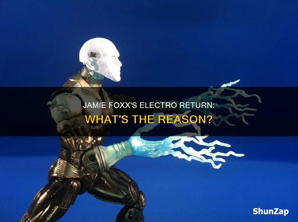 why is jamie foxx returning as electro