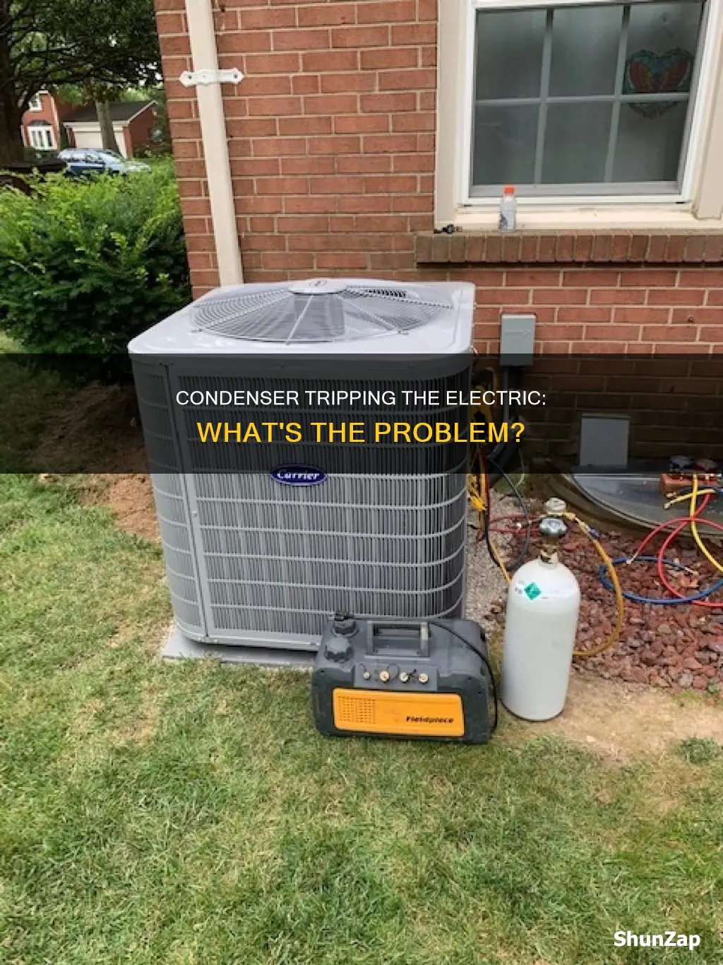 why is my condenser tripping the electric