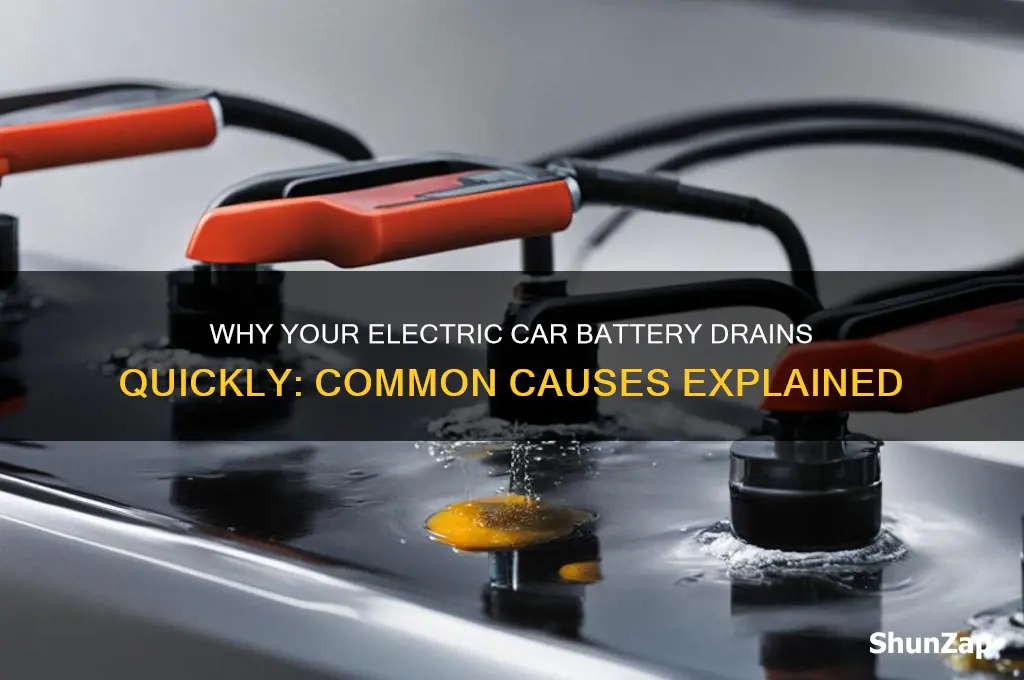 why is my electric car battery draining so fast