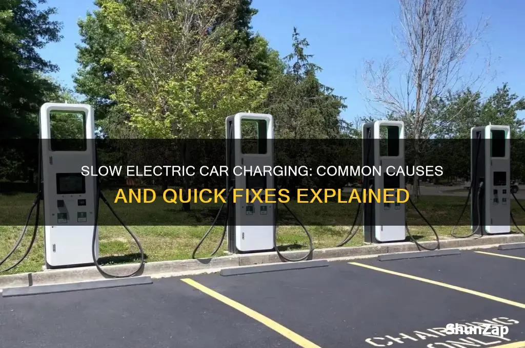 why is my electric car charging slowly