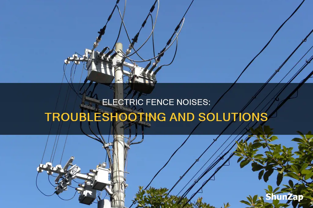 why is my electric fence making noise