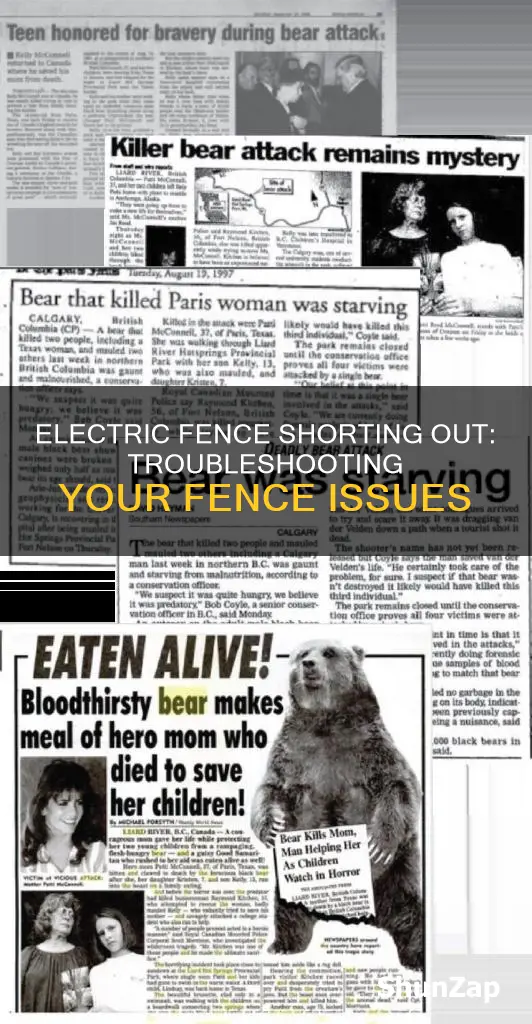 why is my electric fence shorting out