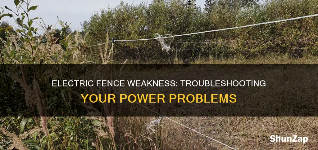 why is my electric fence so weak