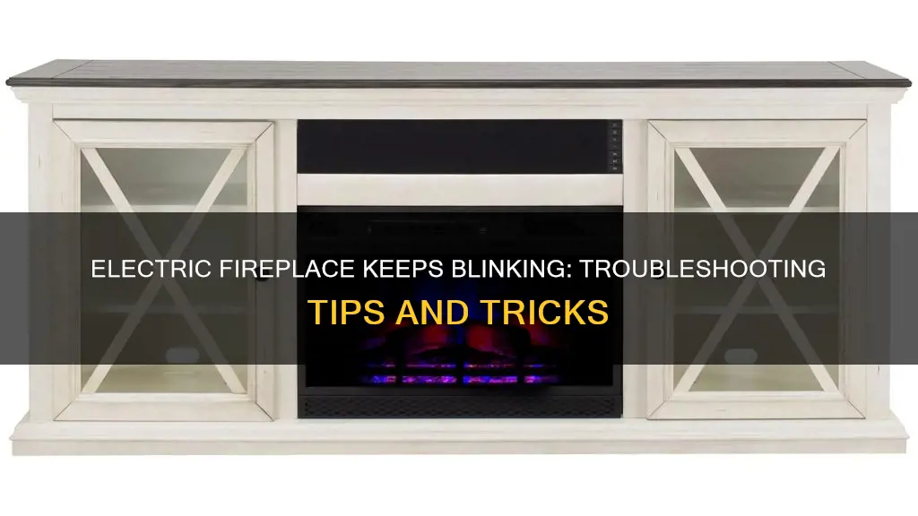 why is my electric fireplace keep blinking