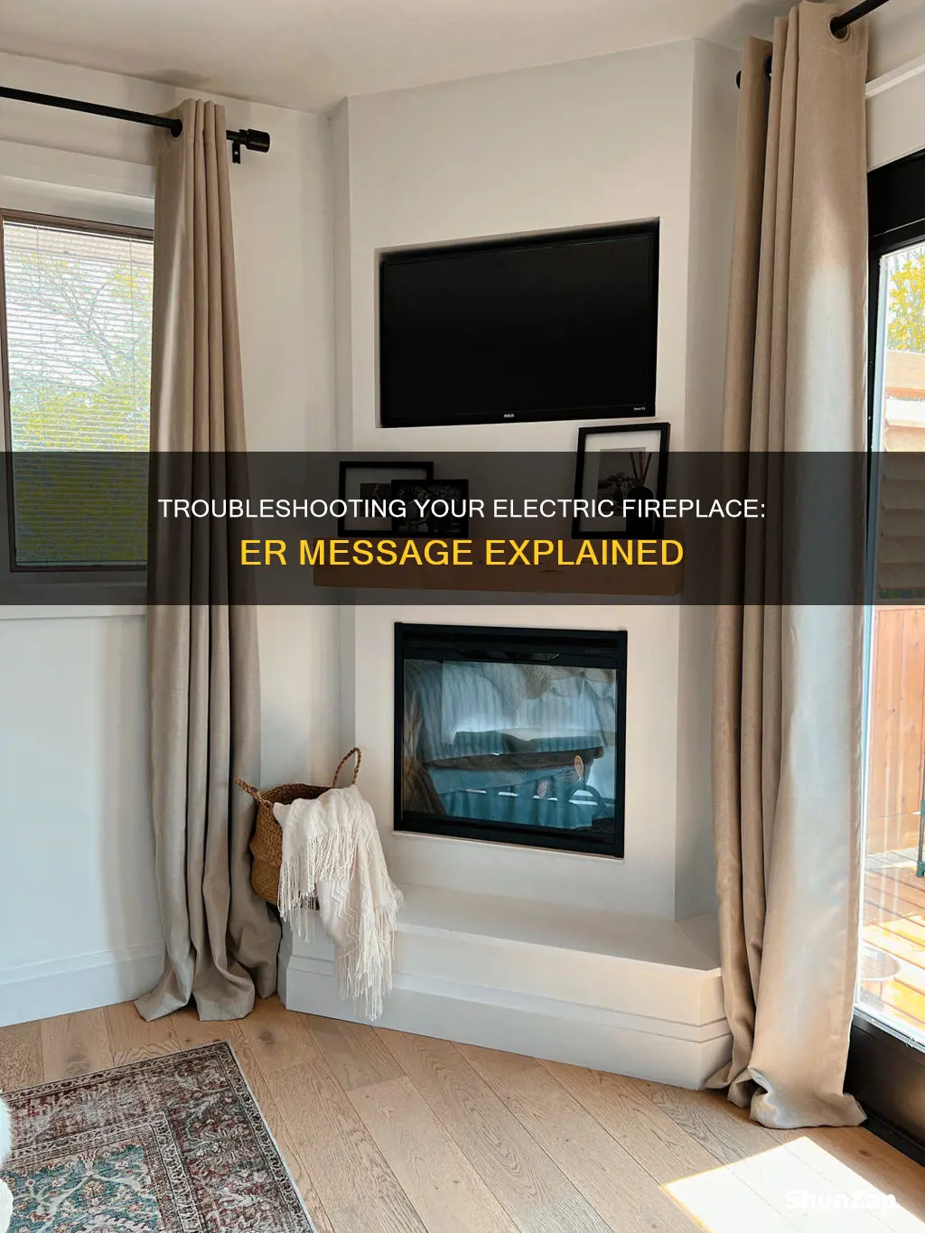 why is my electric fireplace saying er