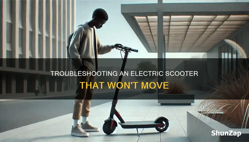 why is my electric scooter not moving