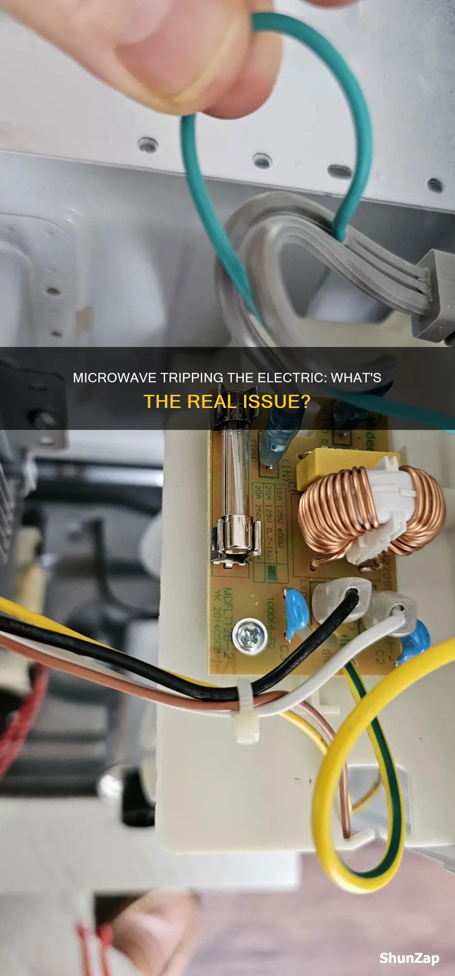 why is my microwave tripping the electric