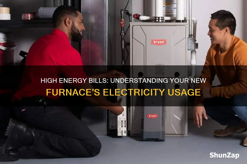 why is my new furnace using more electricity