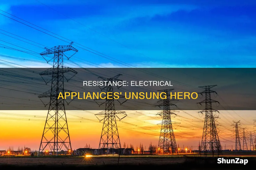 why is resistance important to electrical appliances