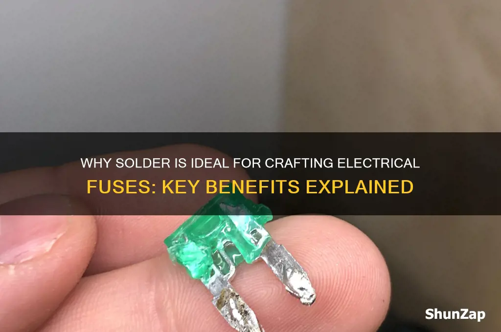 why is solder used for making electrical fuse