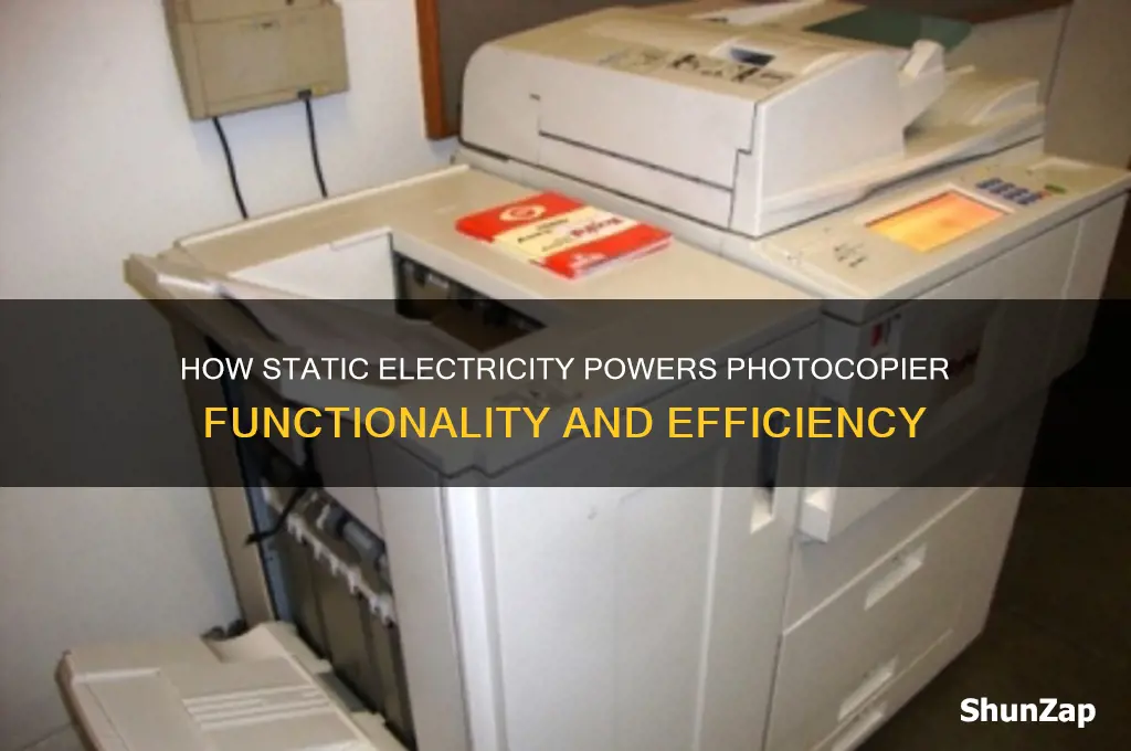 why is static electricity used in photocopiers
