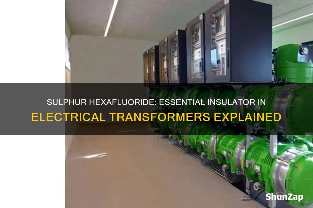 why is sulphur hexafluoride used in electrical transformers